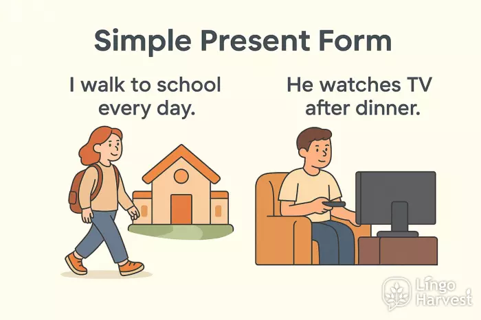 simple present form examples