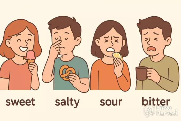 taste words sweet salty sour