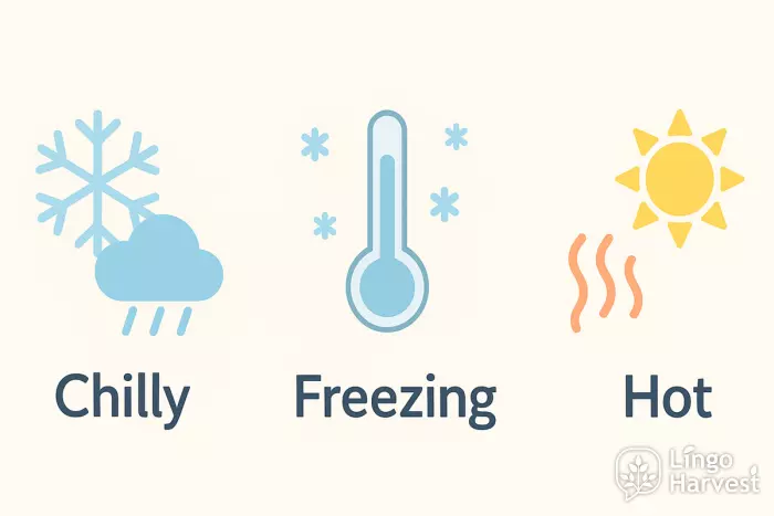 temperature chilly freezing hot
