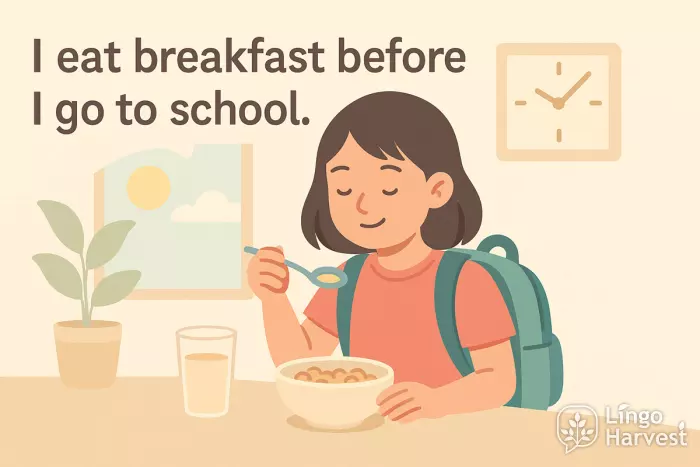 time clauses before school