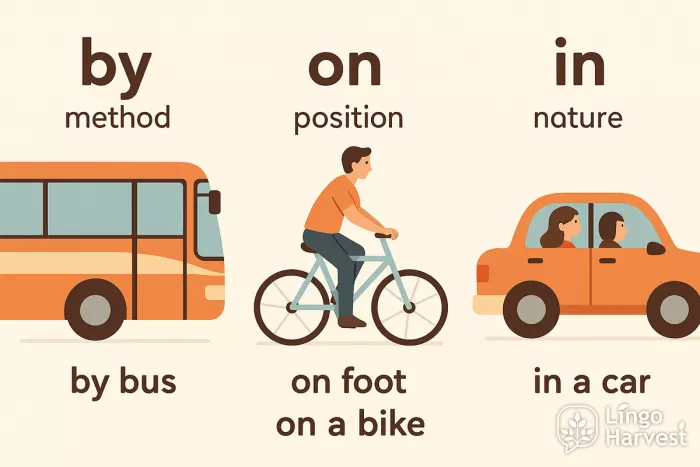 transport prepositions