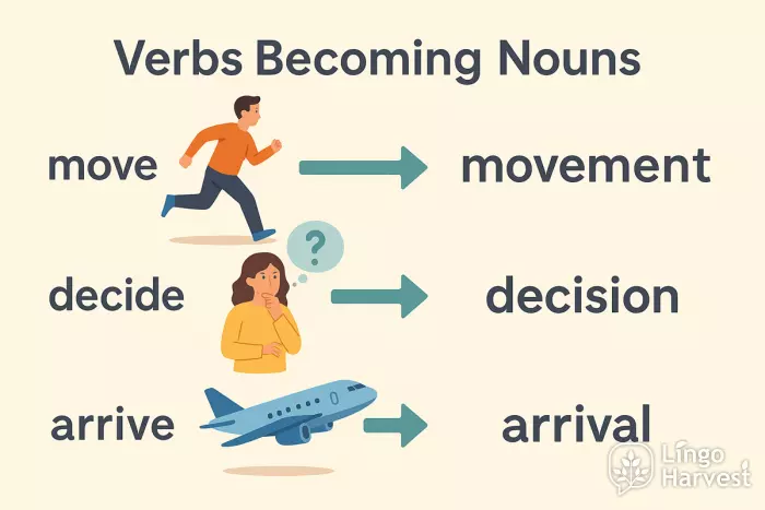 Nominalization in English: Turning Words into Nouns