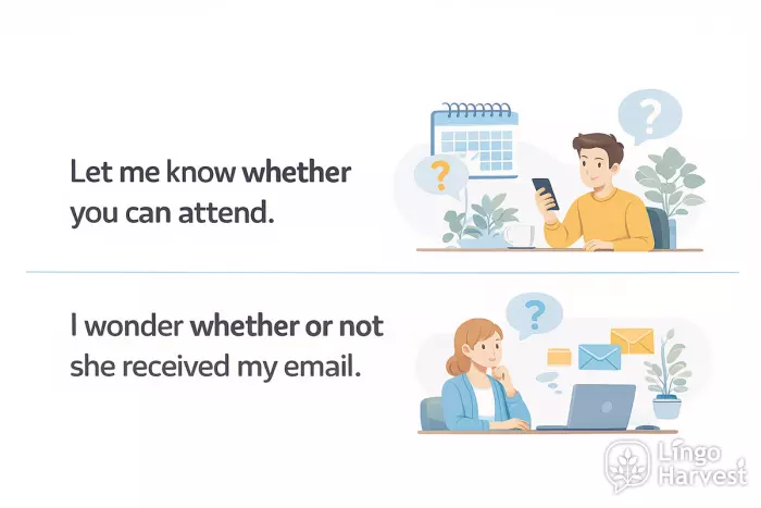 whether questions attend email