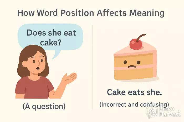 word position meaning question incorrect