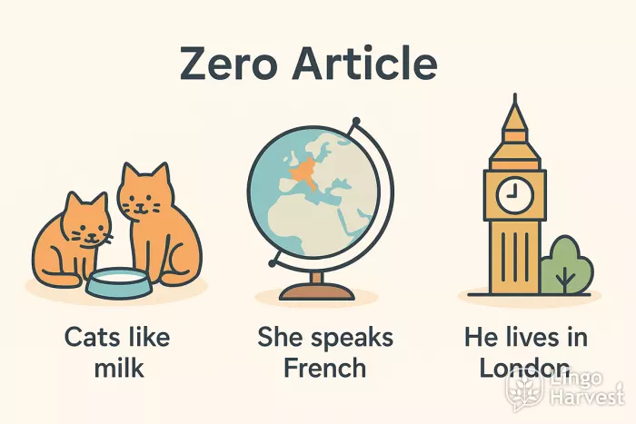 zero article cats french london