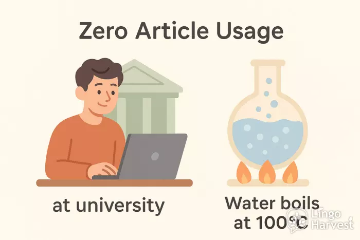 zero article university water