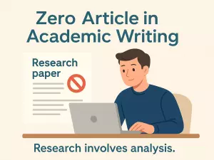 Zero Article in Academic Writing: Style and Convention