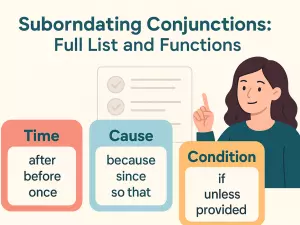 Subordinating Conjunctions: Full List and Functions