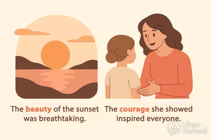 abstract concepts beauty courage