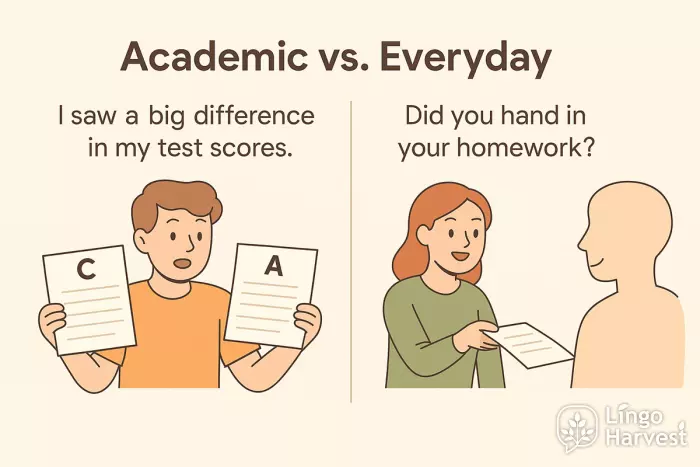 academic vs everyday examples