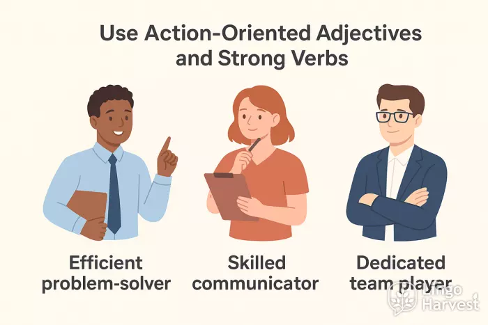 action adjectives efficient skilled dedicated