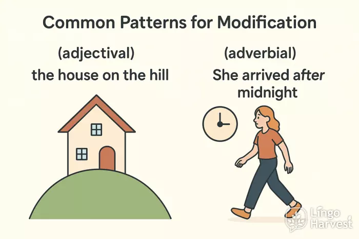 adjectival adverbial modification patterns