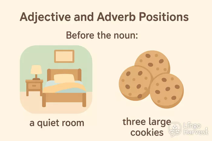adjectives before nouns examples