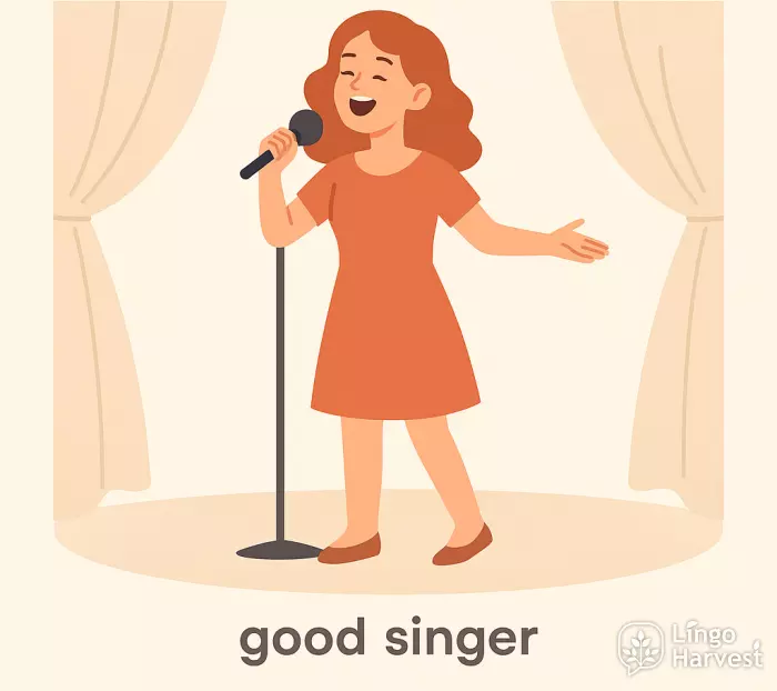 adjectives good singer