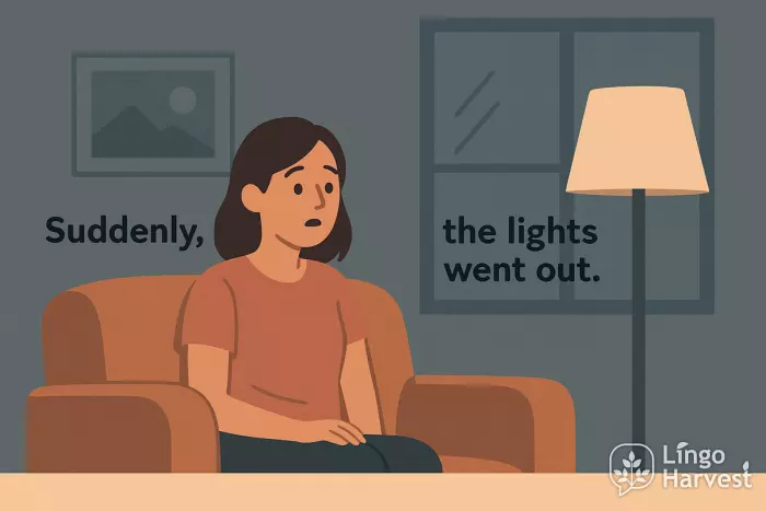 adverbs suddenly front position