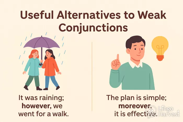 alternatives weak conjunctions visuals