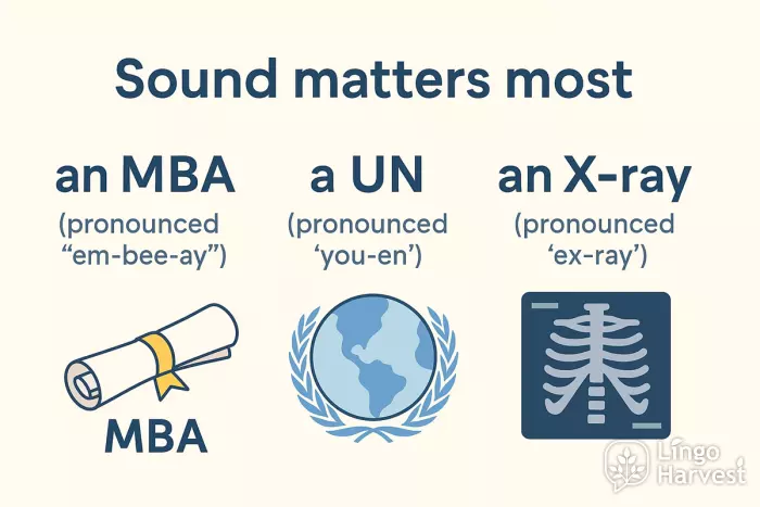 an MBA a UN an X-ray