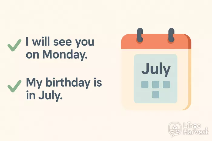 articles with days months