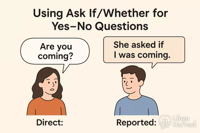 ask if whether questions