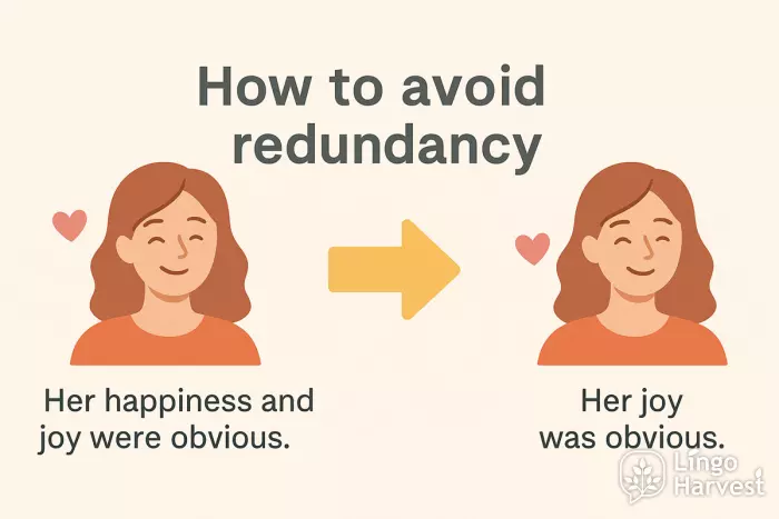 avoid redundancy example