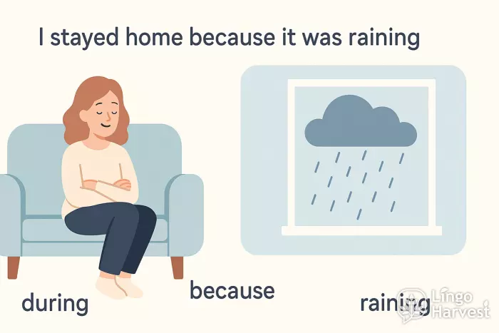 because clause rainy day example
