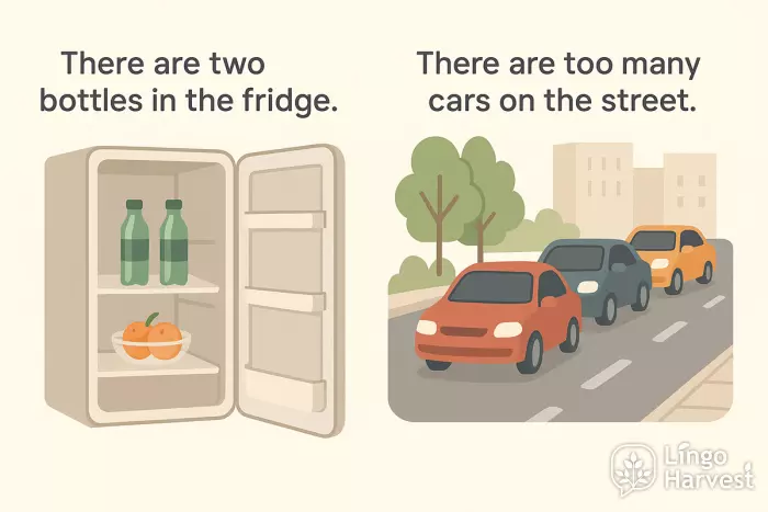 bottles fridge cars street