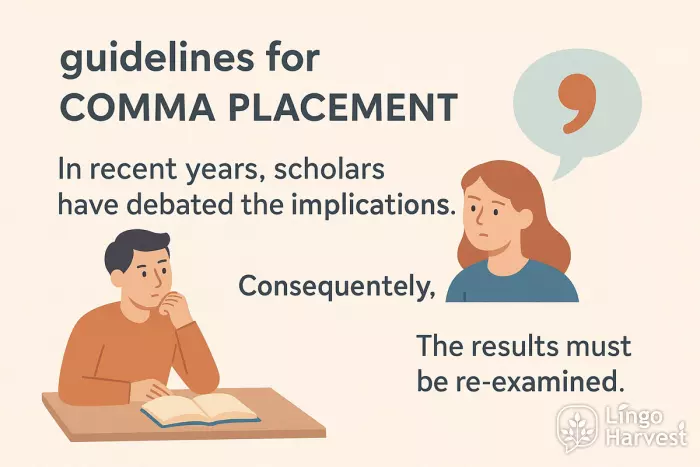 comma placement fronted adverbials