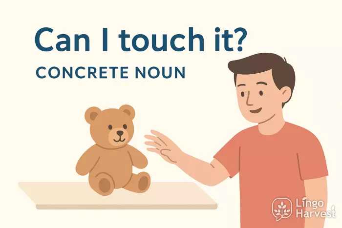 can i touch it concrete noun example