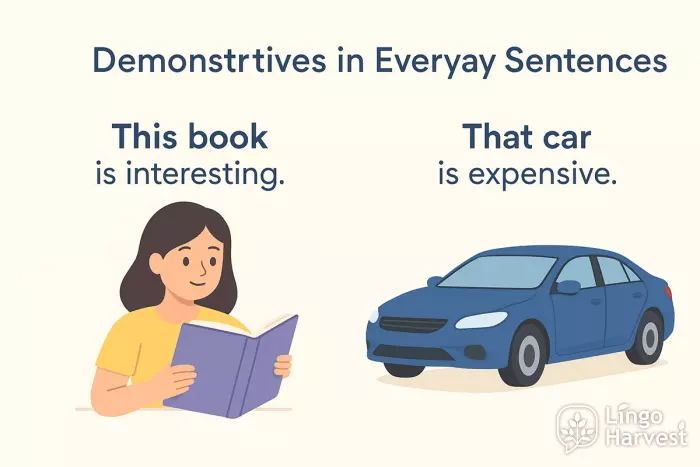 demonstratives this book that car