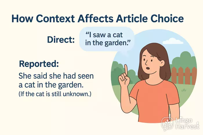 direct vs reported cat example