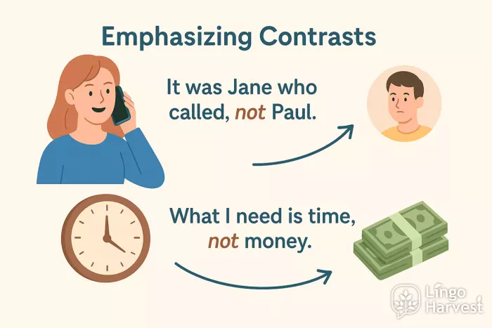emphasizing contrasts examples