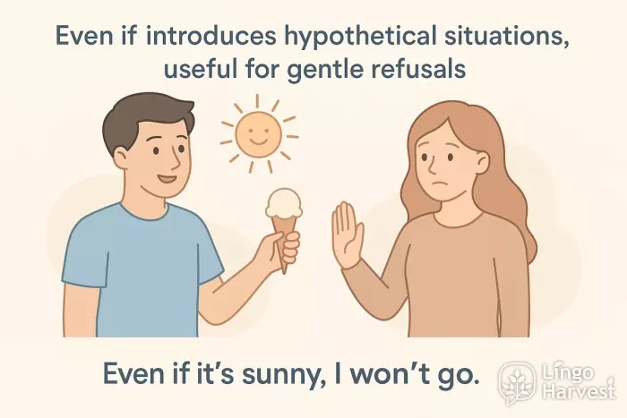 even if polite refusal example