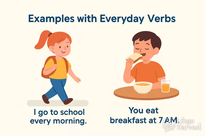 everyday verbs go eat
