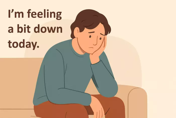 feeling a bit down scene