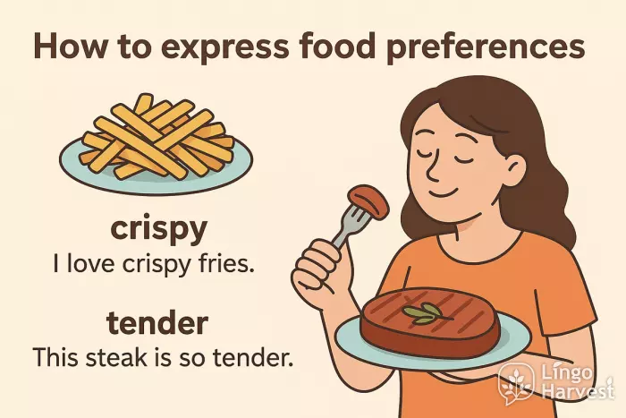 food preferences crispy tender