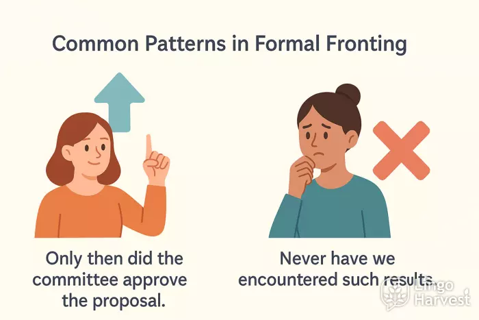 formal fronting examples