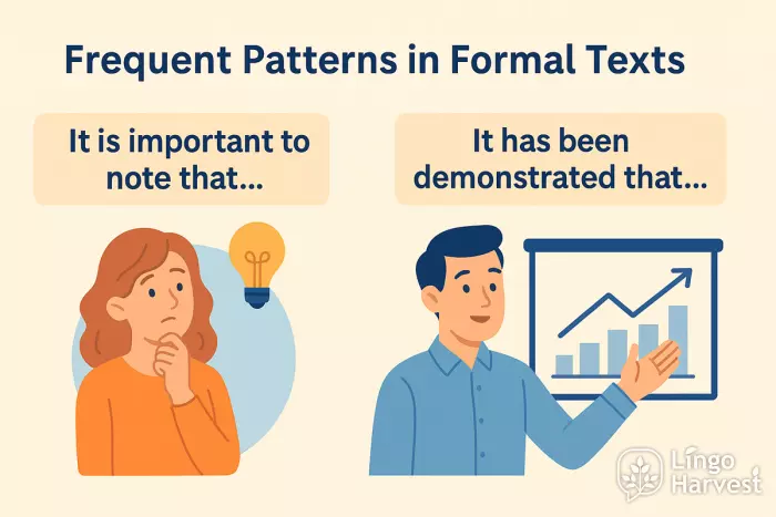 formal text patterns examples