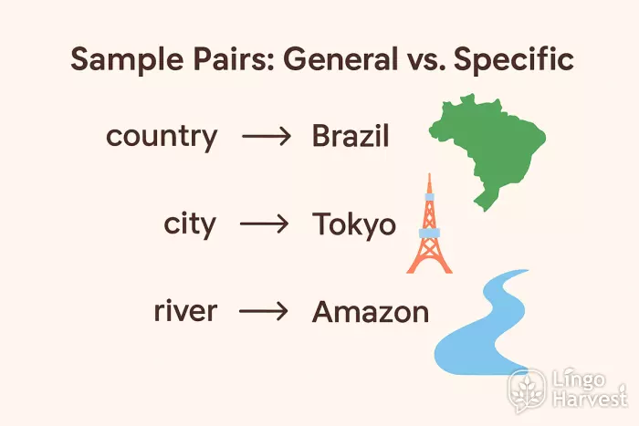 general vs specific country city river
