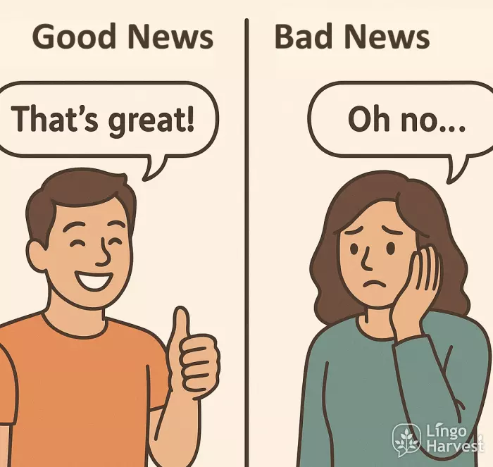 good and bad news reaction