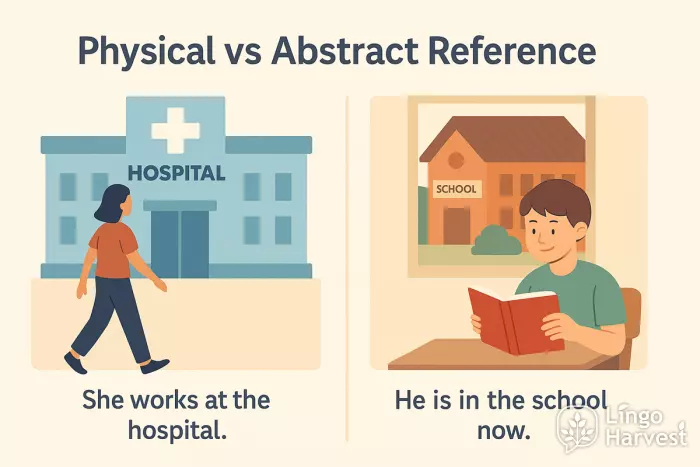 hospital vs school building use