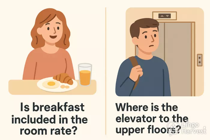 hotel questions breakfast elevator