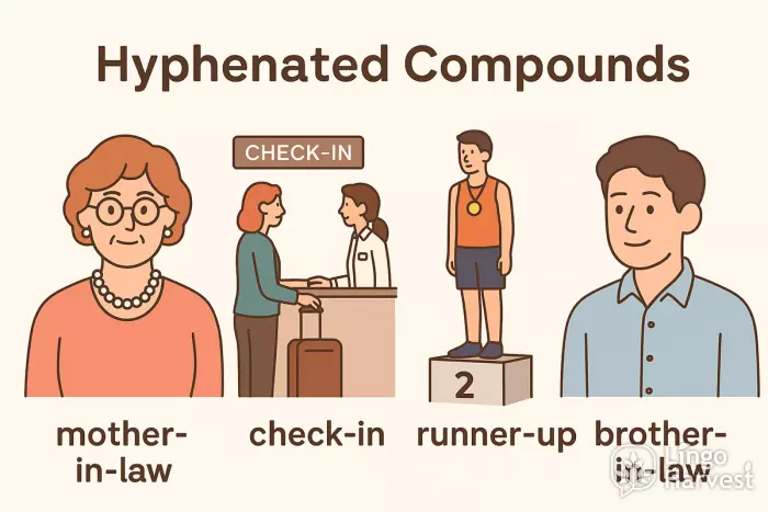 hyphenated compounds mother check-in runner-up