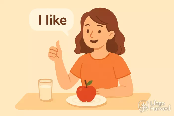 Polite opinions - i like food preference scene