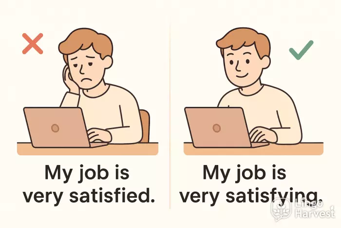 job satisfied vs satisfying