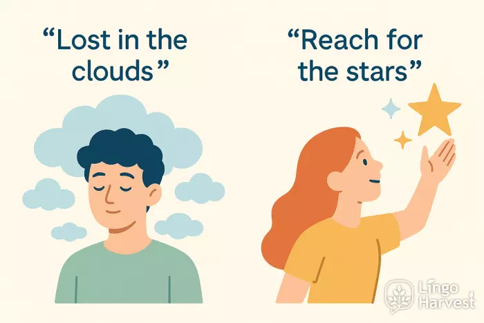 lost in clouds reach stars