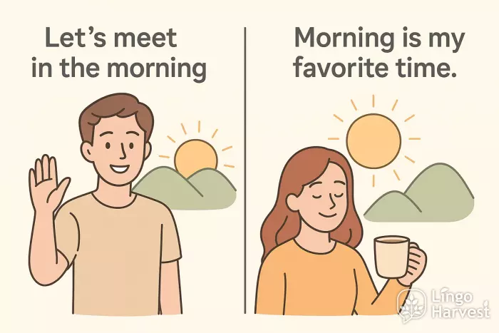 morning with article vs zero