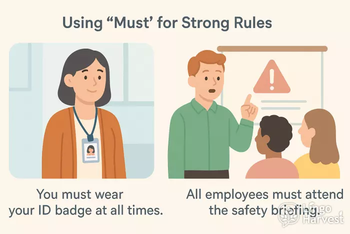 must rules id badge briefing