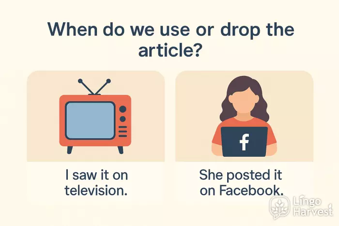 on television vs on Facebook