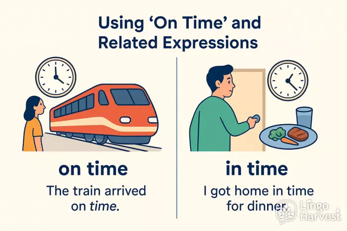 on time vs in time examples