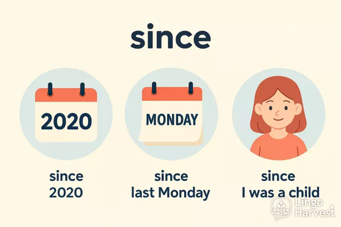 prepositions since examples